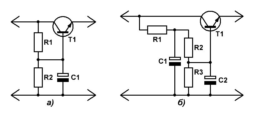 Активные транзисторные сглаживающие фильтры