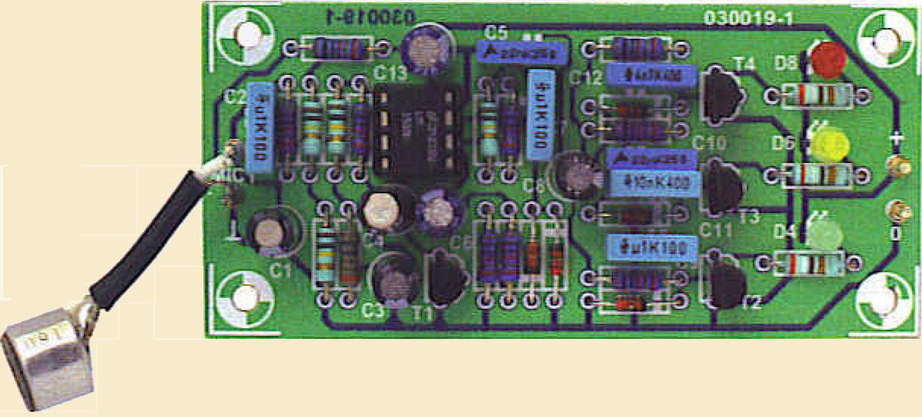  Схема микрофонной цветомузыки с компрессором 