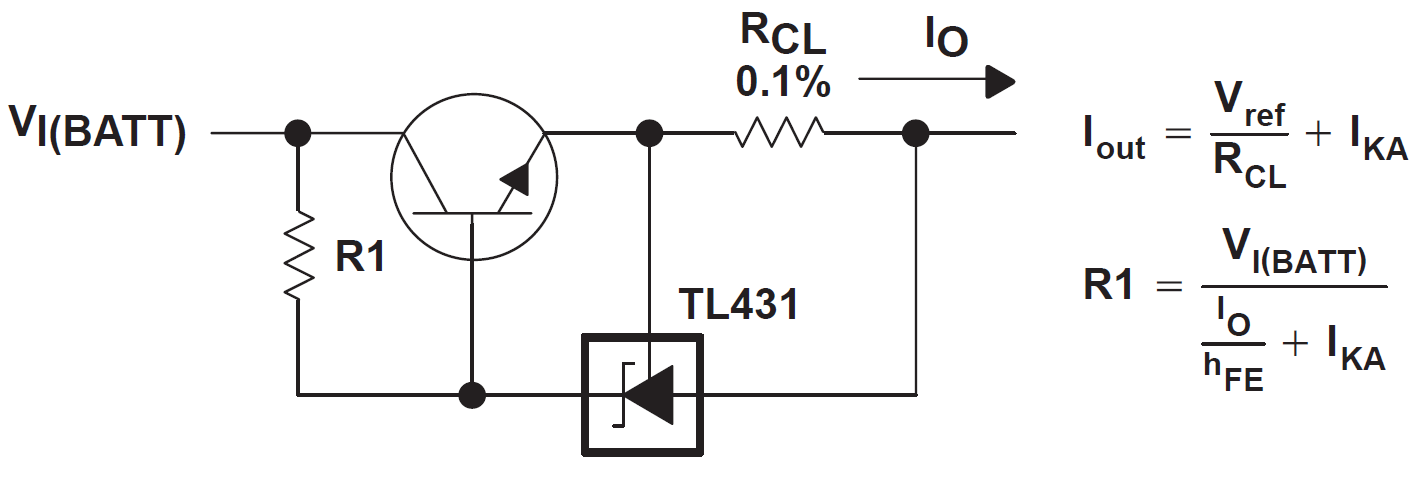 Прецизионный ограничитель тока на TL431